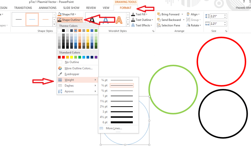 how to change the cell outline weight in excel for mac
