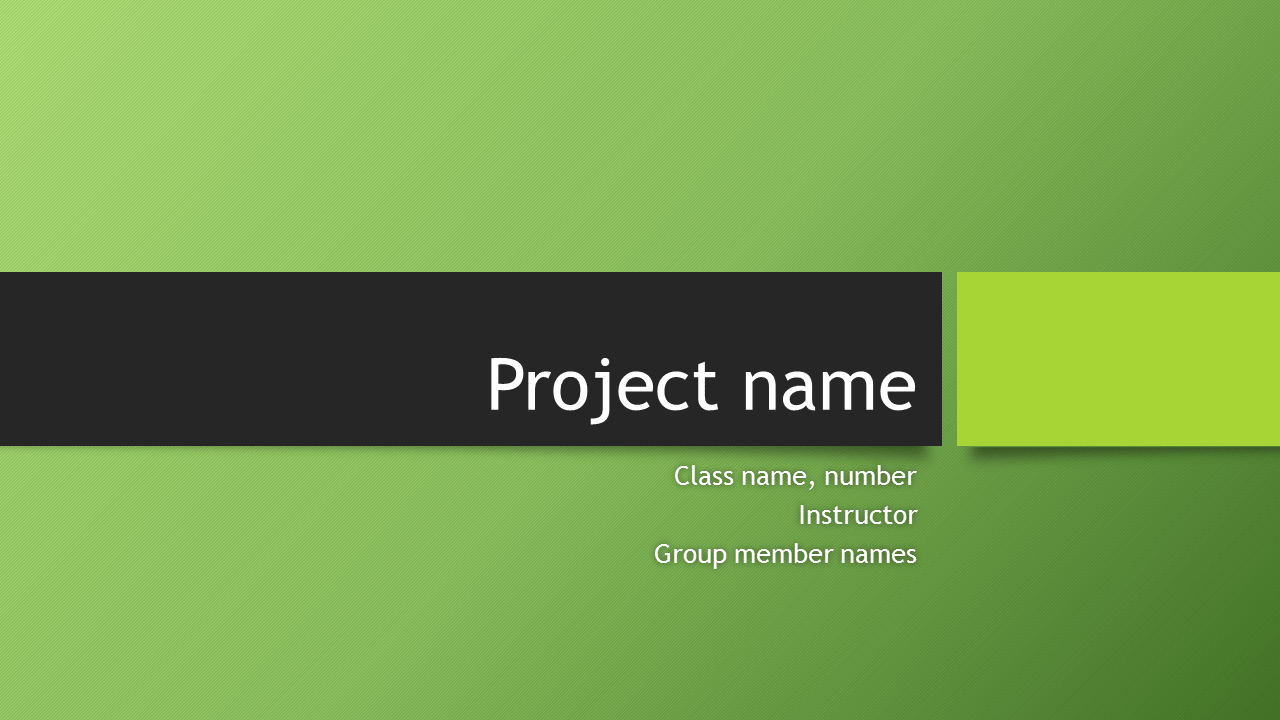 ppt templates for college project presentation free download