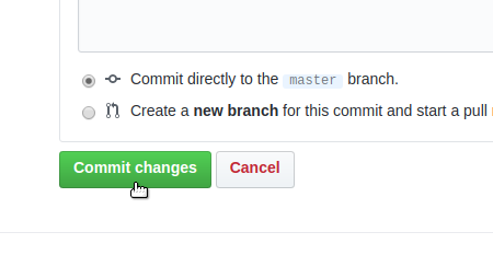 commit changes