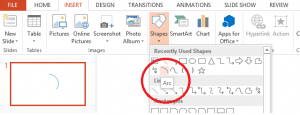 Select Arc Shape - Vector designing in PowerPoint