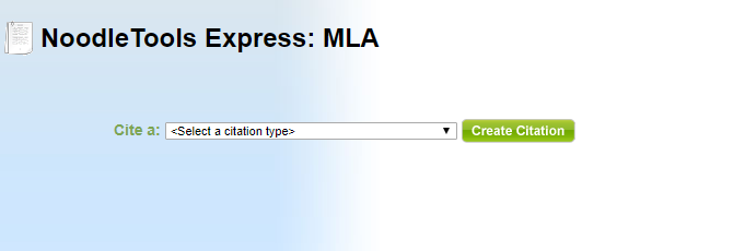 Select citation type - Noodletools MLA Citation.png